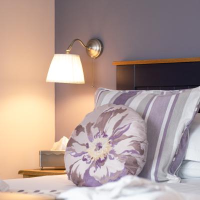 Comfortable bedding and thoughtful touches throughout.